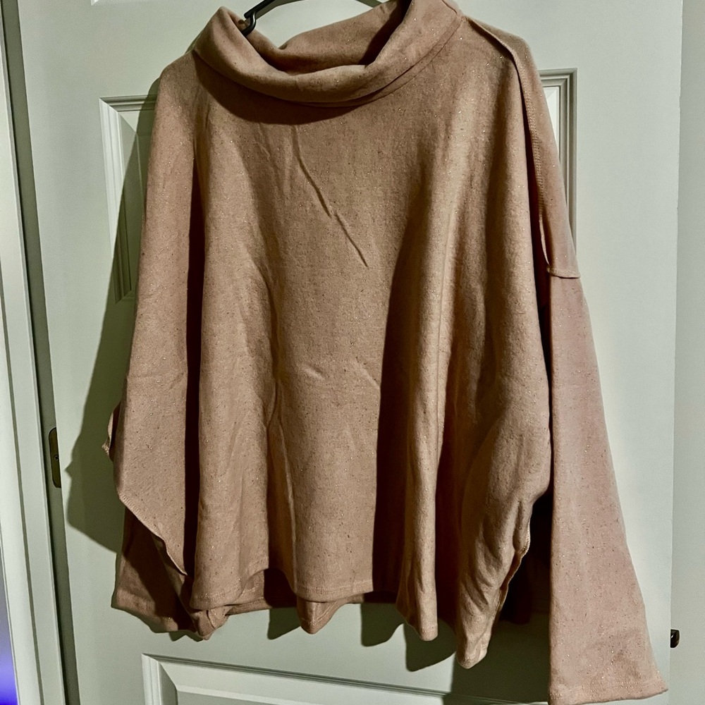 2xl Light Muave Crop Top Sweater